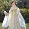 Women-Spring-Qixiong-Shanqun-Set-with-Wide-Sleeves-2 Women Spring Qixiong Shanqun Set with Wide Sleeves
