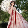 Women-Tang-Dynasty-Hanfu-Set-Qixiong-Style-Strawberry-Design-Fresh-Casual-1 Crimson Berry