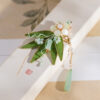 Bamboo-Leaf-Hair-Clips-Hanfu-Velvet-Hair-Accessories-Retro-for-Look-3 Bamboo Leaf Hair Clips Hanfu Velvet Hair Accessories Retro for Look