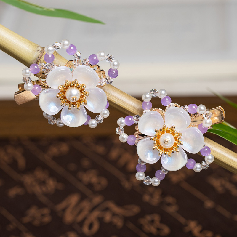 Classic-Children-Hanfu-Hair-Clip-Purple-Floral-Hair-Accessory-2 Classic Children Hanfu Hair Clip Purple Floral Hair Accessory