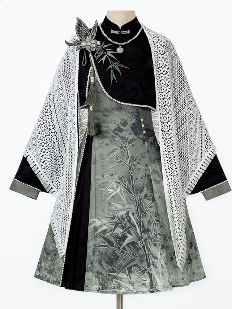 Fashionable Women Hanfu Spring Casual Set with Chinese-inspired Elements