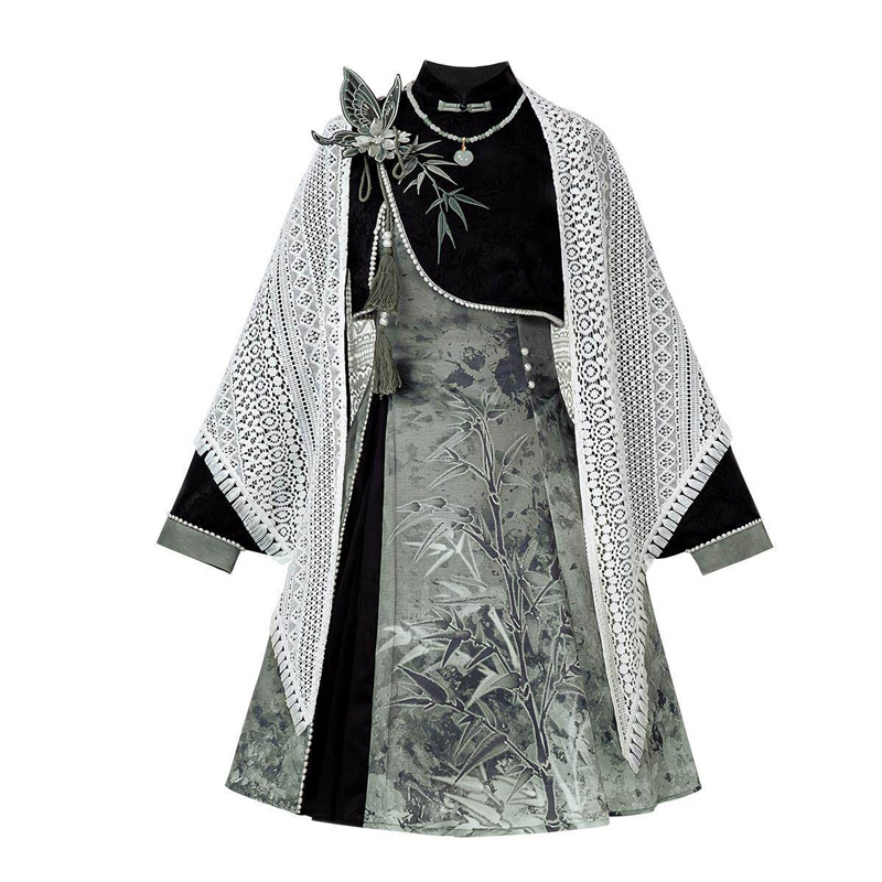 Fashionable-Women-Hanfu-Spring-Casual-Set-with-Chinese-inspired-Elements-4 Fashionable Women Hanfu Spring Casual Set with Chinese-inspired Elements