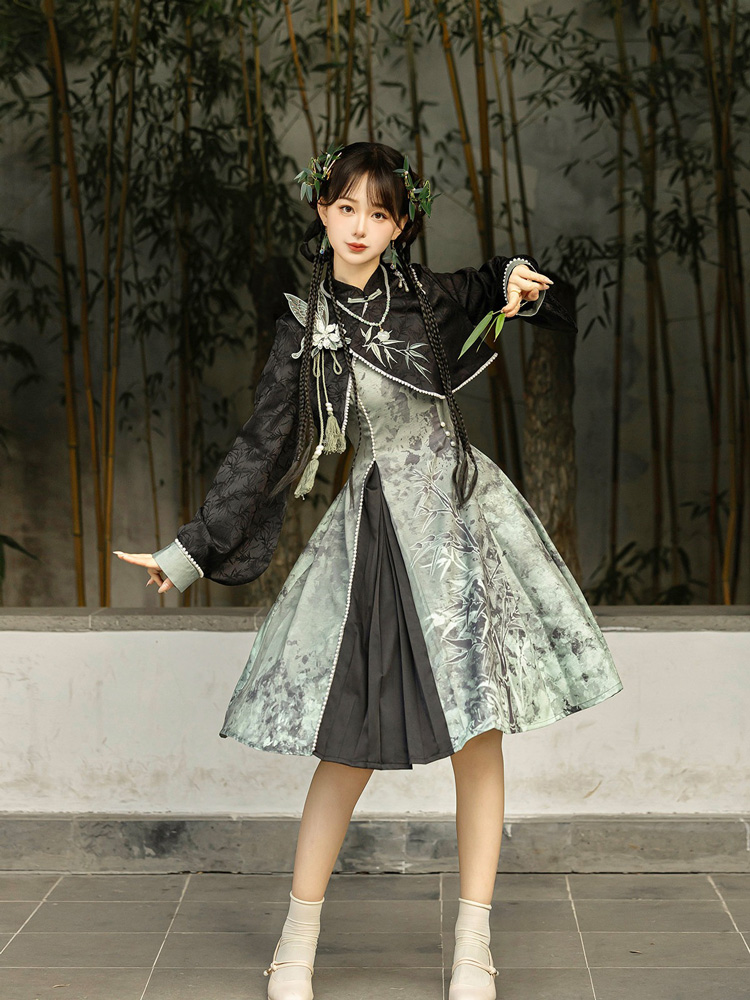 Fashionable Women Hanfu Spring Casual Set with Chinese-inspired Elements