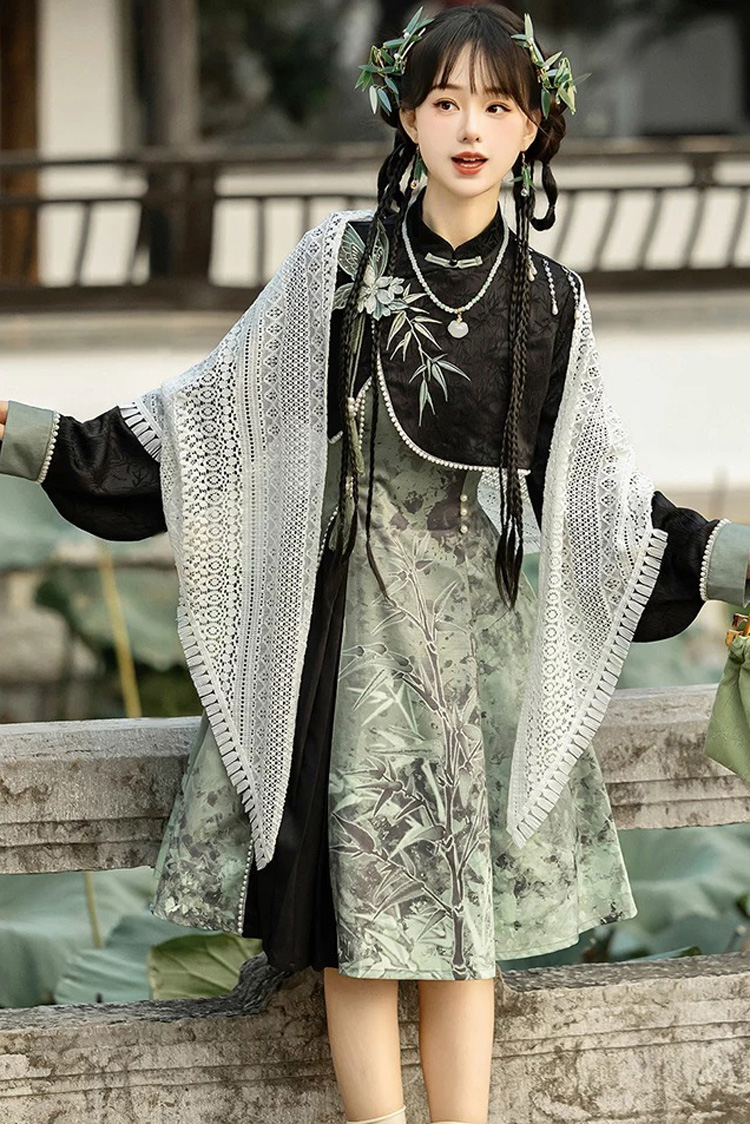 Fashionable Women Hanfu Spring Casual Set with Chinese-inspired Elements