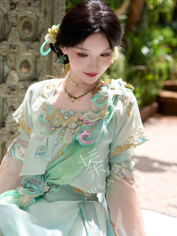 Summer Women Casual Tang Dynasty Hanfu Set Daji-Style Cosplay