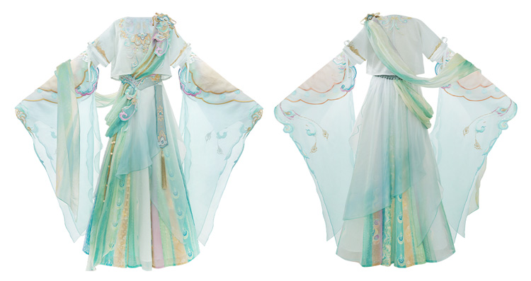 Summer Women Casual Tang Dynasty Hanfu Set Daji-Style Cosplay