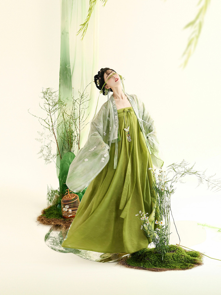 Summer Women Tang Dynasty Hanfu Famensi Style Qixiong Shanqun