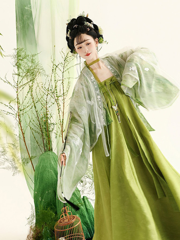 Summer Women Tang Dynasty Hanfu Famensi Style Qixiong Shanqun