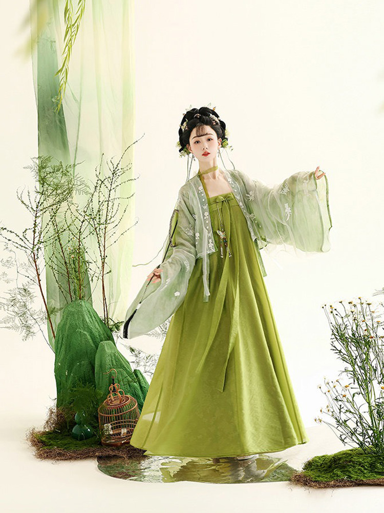 Summer Women Tang Dynasty Hanfu Famensi Style Qixiong Shanqun