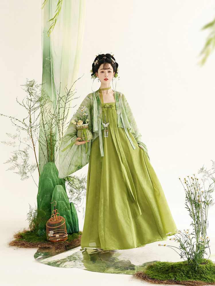 Summer Women Tang Dynasty Hanfu Famensi Style Qixiong Shanqun