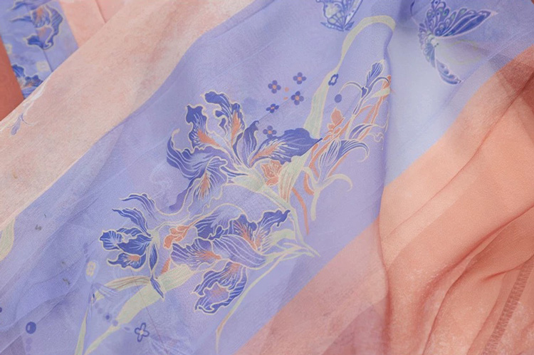 Tang Dynasty Women Qixiong Shanqun Ethereal Dunhuang Style