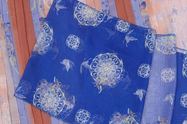 Tang Dynasty Women Qixiong Shanqun Ethereal Dunhuang Style