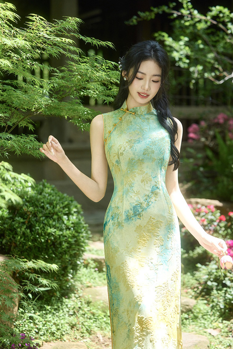 Women New Summer Qipao Daily Sleeveless Casual Dress