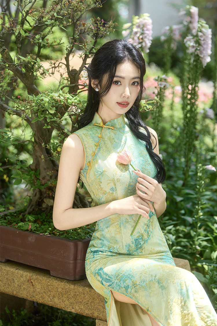 Women New Summer Qipao Daily Sleeveless Casual Dress