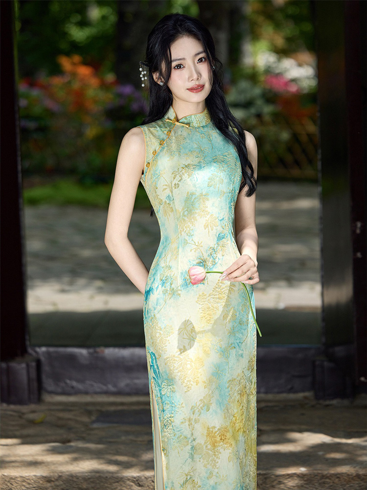 Women New Summer Qipao Daily Sleeveless Casual Dress