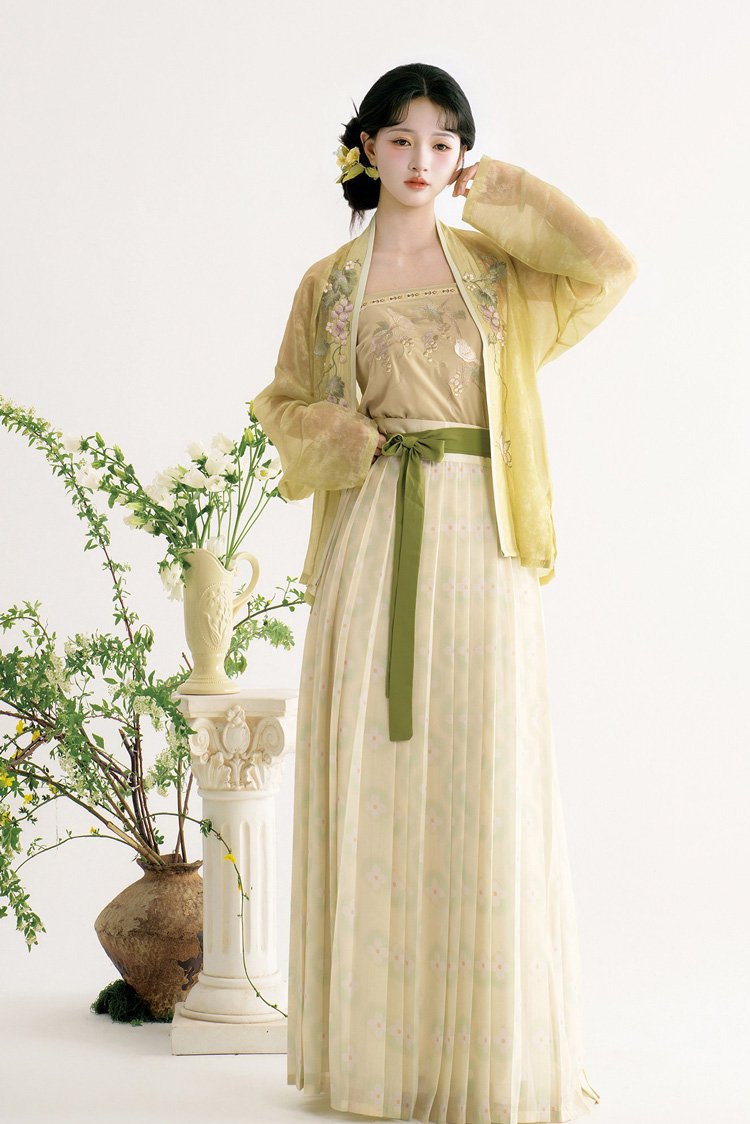 Women Song Dynasty Hanfu Qiyao Ruqun Casual Elegant Set