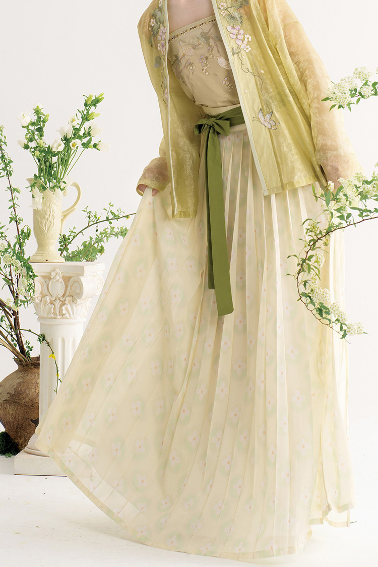 Women Song Dynasty Hanfu Qiyao Ruqun Casual Elegant Set
