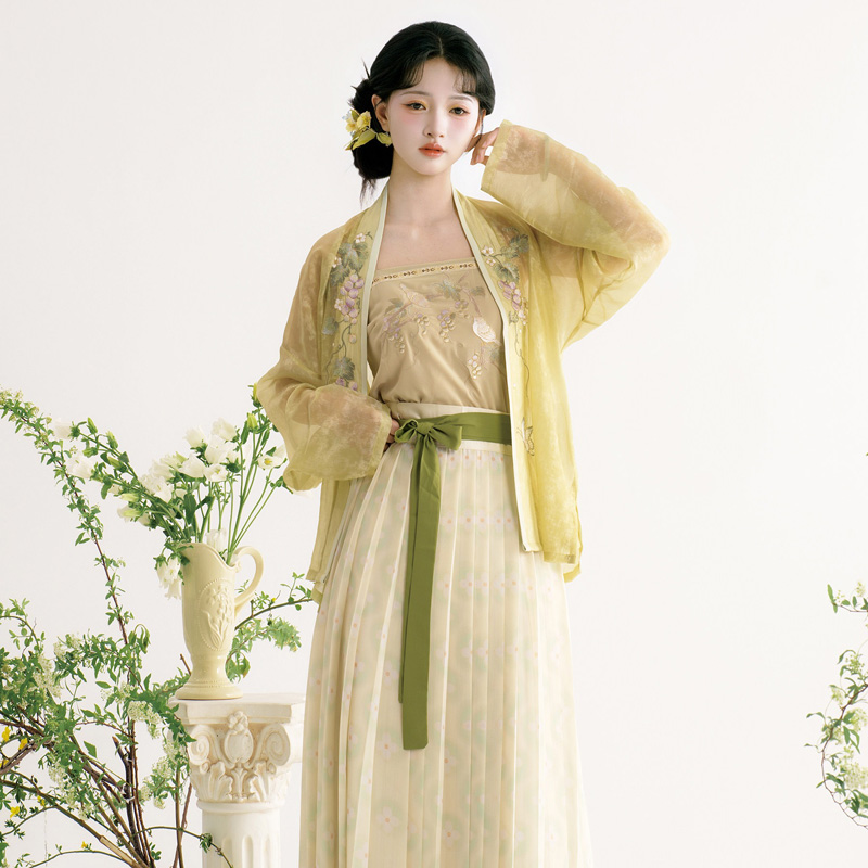 Women-Song-Dynasty-Hanfu-Qiyao-Ruqun-Casual-Elegant-Set-2 Women Song Dynasty Hanfu Qiyao Ruqun Casual Elegant Set
