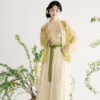 Women-Song-Dynasty-Hanfu-Qiyao-Ruqun-Casual-Elegant-Set-4 Women Song Dynasty Hanfu Qiyao Ruqun Casual Elegant Set