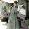 Women-Spring-Long-Fashionable-Hanfu-Dress-with-Swallow-Motifs-4 Women Spring Long Fashionable Hanfu Dress with Swallow Motifs