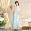 Women-Summer-Song-Dynasty-Style-Hanfu-Casual-Round-Neck-Top-1 Women Summer Song Dynasty-Style Hanfu Casual Round-Neck Top