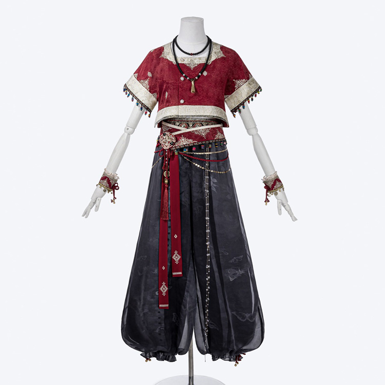 Dunhuang Hanfu for Women Unique Red Set with Han-Style Elements