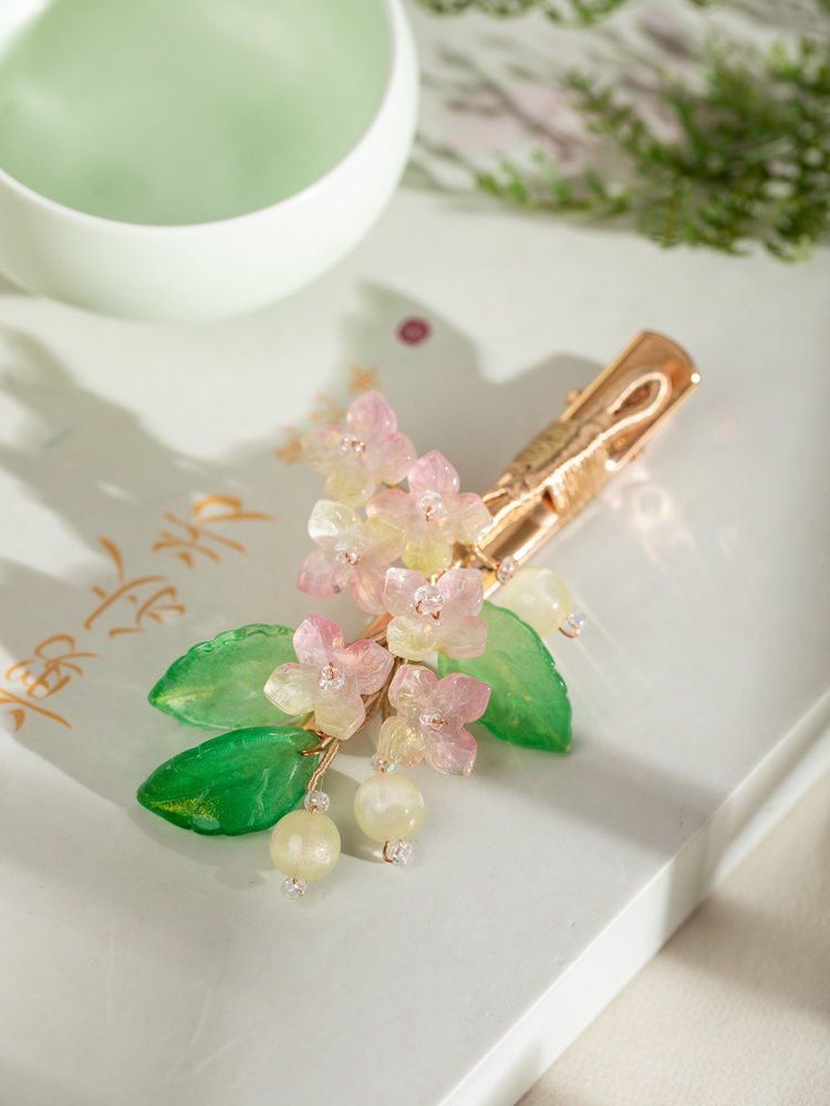 Hanfu Hair Clips for Women Floral Hair Ornaments Qipao Accessories Classical-Style