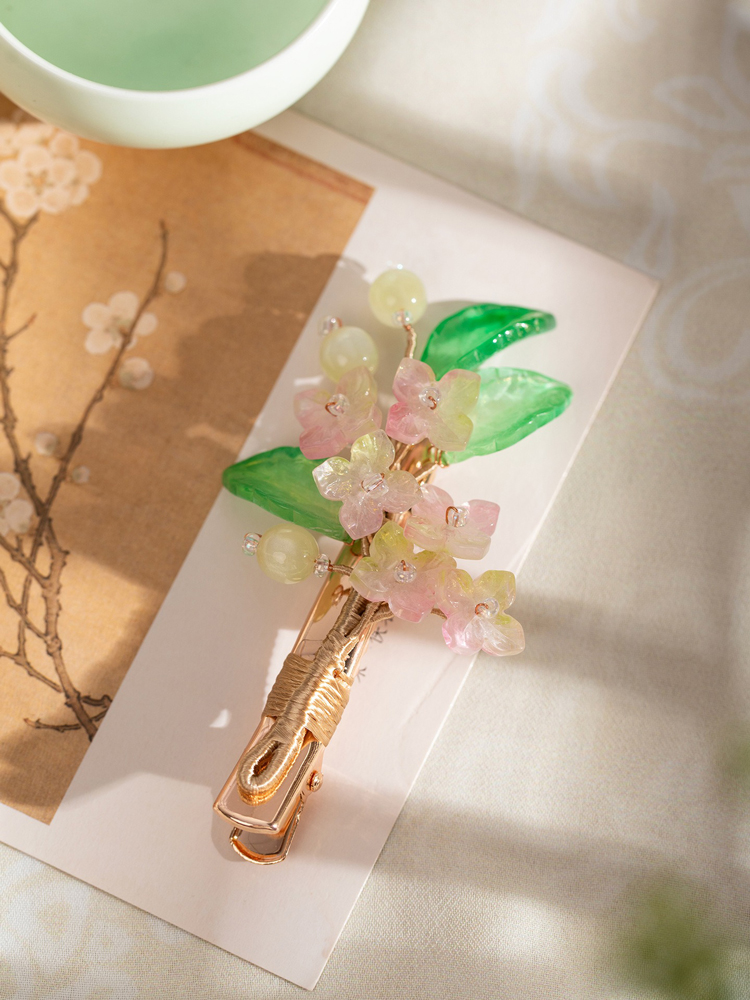Hanfu Hair Clips for Women Floral Hair Ornaments Qipao Accessories Classical-Style