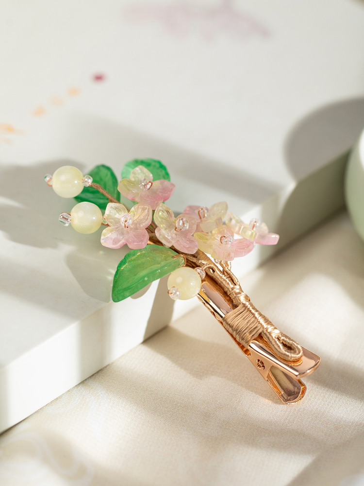 Hanfu Hair Clips for Women Floral Hair Ornaments Qipao Accessories Classical-Style