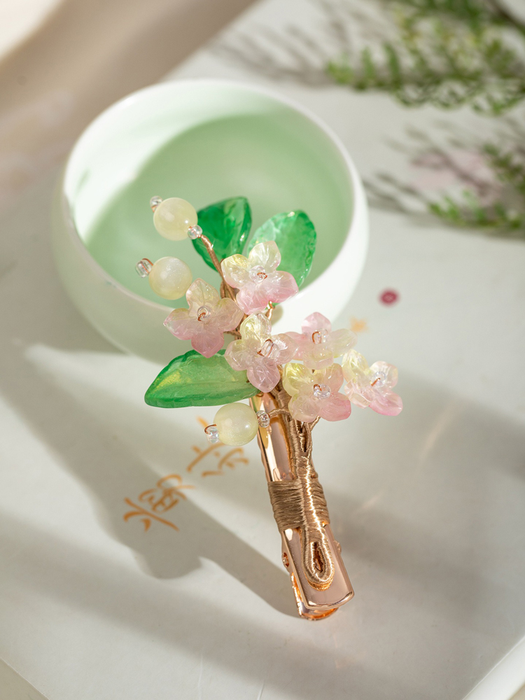 Hanfu Hair Clips for Women Floral Hair Ornaments Qipao Accessories Classical-Style
