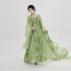 Women-Fashion-Hanfu-New-Chinese-Style-Green-Dress-1 Women Fashion Hanfu New Chinese-Style Green Dress