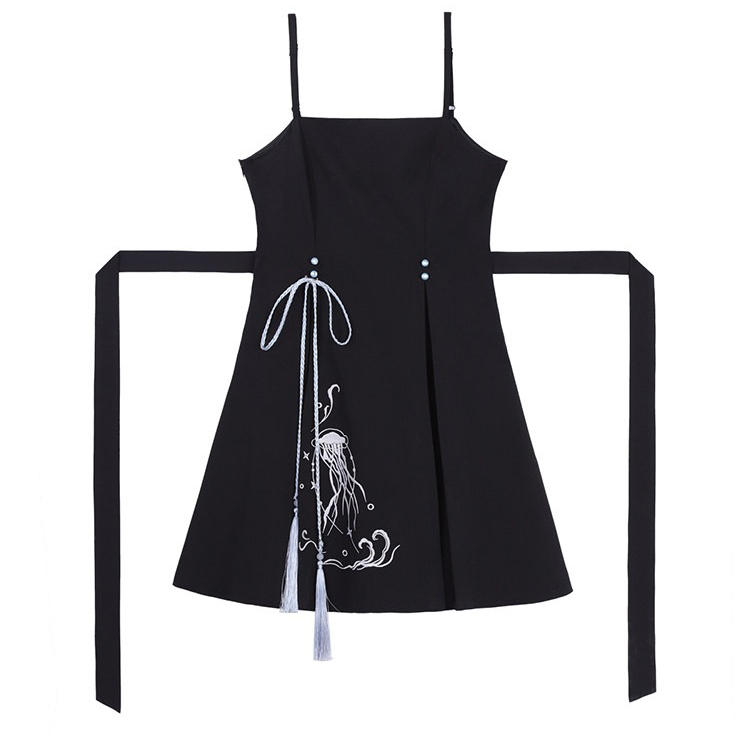 Women Fashionable Summer Hanfu Set Jellyfish Dress