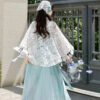 Women-Qiyao-Ruqun-Hanfu-Set-for-Everyday-Summer-Wear-with-Dragonfly-Theme-4 Women Qiyao Ruqun Hanfu Set for Everyday Summer Wear with Dragonfly Theme