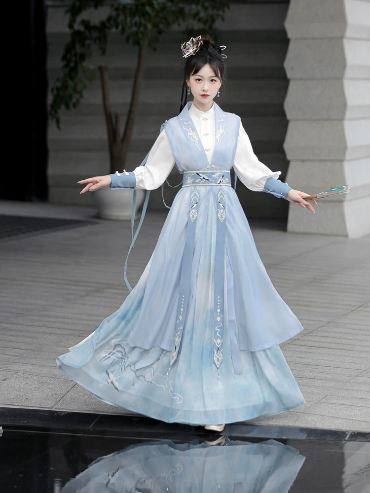 Women Ruqun Spring Traditional Costume Wuxia Style