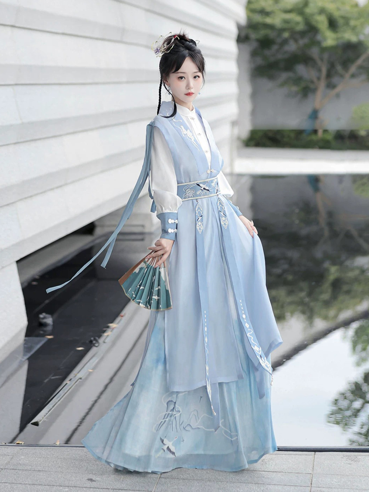 Women Ruqun Spring Traditional Costume Wuxia Style