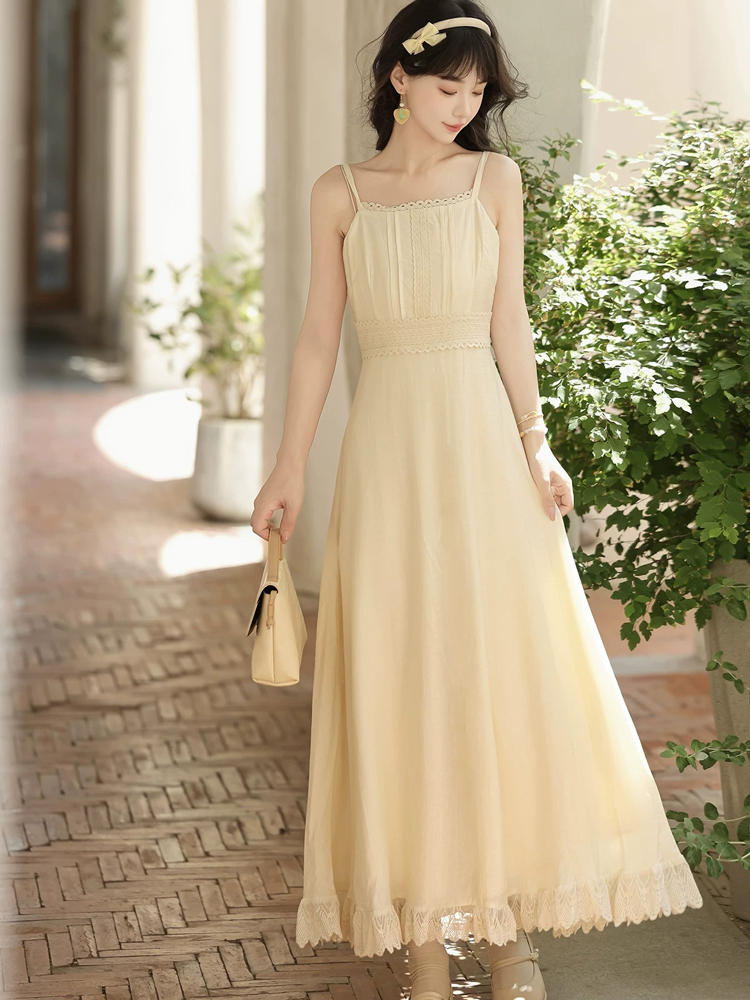 Summer Women Dress Set with Classic Hanfu Elements