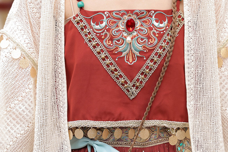 Summer Women Dunhuang-Style Hanfu Traditional Tang Dynasty Attire