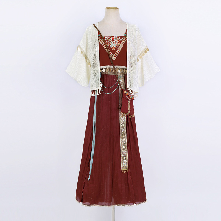 Summer Women Dunhuang-Style Hanfu Traditional Tang Dynasty Attire