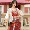 Summer-Women-Dunhuang-Style-Hanfu-Traditional-Tang-Dynasty-Attire-3 Summer Women Dunhuang-Style Hanfu Traditional Tang Dynasty Attire