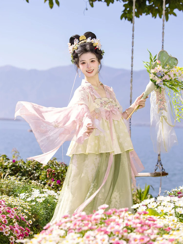 Summer Women's Tang Dynasty Hanfu Fashion Dress-Cute Style