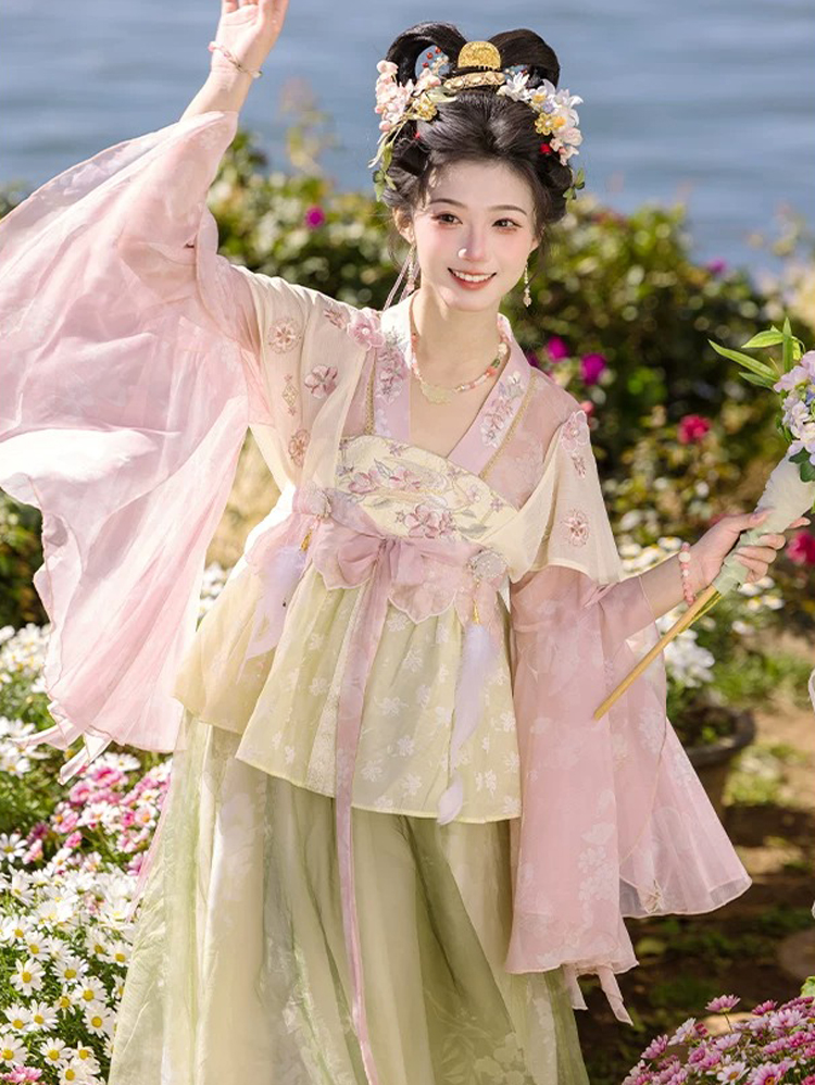 Summer Women's Tang Dynasty Hanfu Fashion Dress-Cute Style