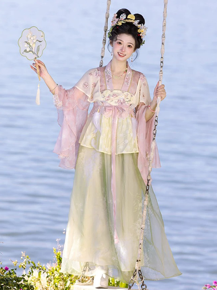 Summer Women's Tang Dynasty Hanfu Fashion Dress-Cute Style