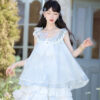 Women-Casual-Hanfu-Inspired-Sleeveless-Outfit-in-Blue-Tones-4 Women Casual Hanfu-Inspired Sleeveless Outfit in Blue Tones