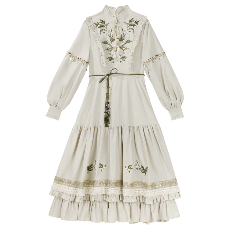 Women Fashionable Dress Set Winter Vest and Hanfu Set