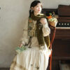 Women-Fashionable-Dress-Set-Winter-Vest-and-Hanfu-Set-3 Women Fashionable Dress Set Winter Vest and Hanfu Set