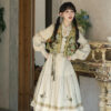 Women-Fashionable-Dress-Set-Winter-Vest-and-Hanfu-Set-4 Women Fashionable Dress Set Winter Vest and Hanfu Set