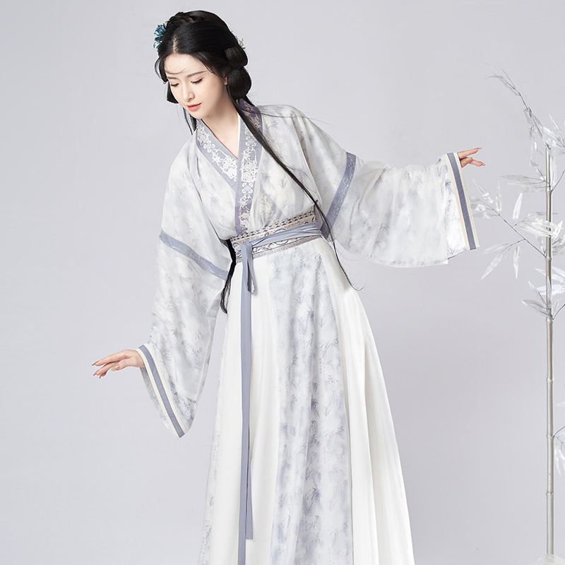 Women-Spring-Wuxia-Style-Jin-Dynasty-Hanfu-Set-Simple-Elegant-Dress-1 Women Spring Wuxia Style Jin Dynasty Hanfu Set Simple Elegant Dress