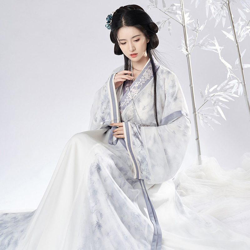 Women-Spring-Wuxia-Style-Jin-Dynasty-Hanfu-Set-Simple-Elegant-Dress-4 Women Spring Wuxia Style Jin Dynasty Hanfu Set Simple Elegant Dress