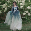 Women-Summer-Hanfu-Tang-Dynasty-Hezi-Qun-Ethereal-Butterfly-Set-1 Bai He Mian (百合眠)