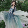 Women-Summer-Hanfu-Tang-Dynasty-Hezi-Qun-Ethereal-Butterfly-Set-4 Women Summer Hanfu Tang Dynasty Hezi Qun Ethereal Butterfly Set